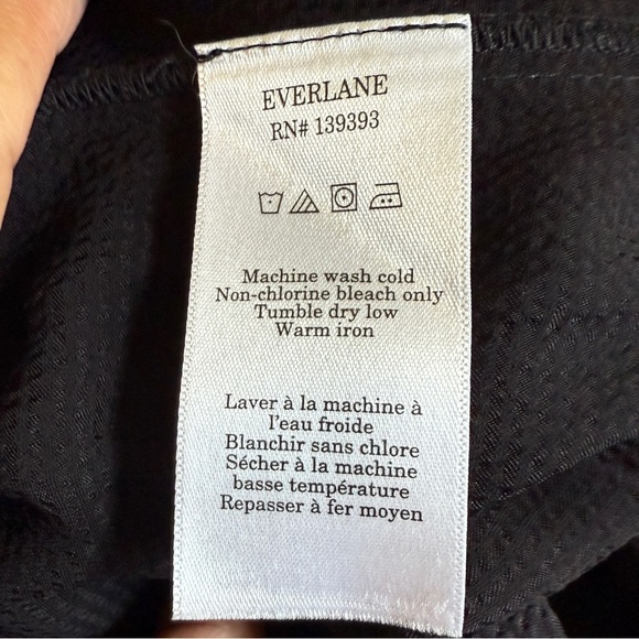 Everlane The Satin Pull-On Pant w/ Pockets. Black Size XS #1638 - Picture 10 of 11